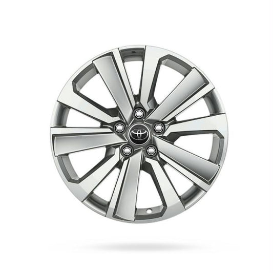 Janta din Aliaj Originala Toyota Yaris Cross, 18 inch, 10 spite, Silver